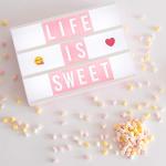 Bonnyco Pink Cinema Light Box with 400 Letters