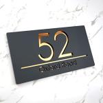 Personalized Laser Cut 3D Address Plaque