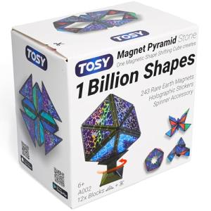 Magnet Pyramid Cube - 12 Piece STEM Toy