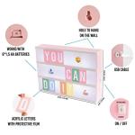 Bonnyco Pink Cinema Light Box with 400 Letters