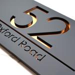 Personalized Laser Cut 3D Address Plaque