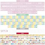 Bonnyco Pink Cinema Light Box with 400 Letters