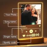 Custom Spotify Plaque with Photo and LED Lighting