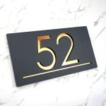 Personalized Laser Cut 3D Address Plaque