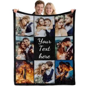 Personalized Photo Blanket for Couples and Gifts