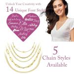 Personalized Name Necklace with Heart Charm