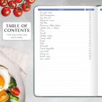 Personalized Blank Family Recipe Book – Dark Teal