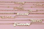 Personalized Name Necklace with Heart Charm