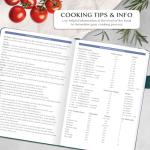 Personalized Blank Family Recipe Book – Dark Teal