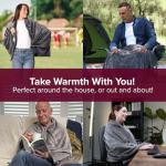 Heated Shawl with Pockets for Pain Relief