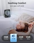 Quiet USB Mini Desk Fan with LED Display