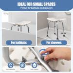 Adjustable Non-Slip Shower Stool for Comfort
