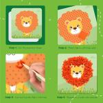 Animal Theme Mess-Free Sewing Art Box for Kids