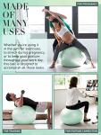 Teal 55cm Gym Ball for Fitness and Stability