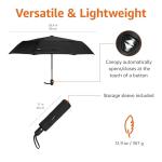 Compact Windproof Travel Umbrella - Black