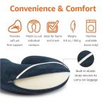 Memory Foam Travel Neck Pillow with Carrying Strap