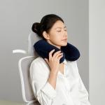 Memory Foam Travel Neck Pillow with Carrying Strap