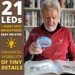 Hands-Free 30X Magnifying Glass with LED Lights