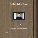 Wireless Peephole Camera with 4.3" Monitor