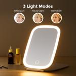 Portable LED Travel Makeup Mirror with Touch Screen