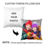 Personalized Velvet Photo Cushion Cover for Couples