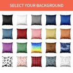 Personalized Velvet Photo Cushion Cover for Couples