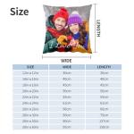 Personalized Velvet Photo Cushion Cover for Couples
