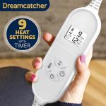 Cozy Grey Heated Throw Blanket with Timer