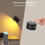 Remote-Controlled Battery Wall Light with Color Modes