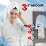 Soft Cotton Bath Towel Set of 4 - Charming Grey