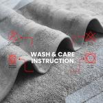 Soft Cotton Bath Towel Set of 4 - Charming Grey