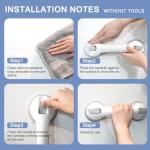 Portable Suction Grab Rails for Bathroom Safety