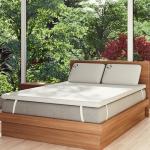 5cm Thick Panda Bamboo Mattress Topper - Hypoallergenic Support