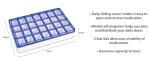 7-Day Pill Organizer with Four Daily Compartments