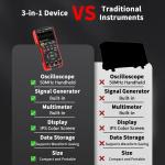 3-in-1 Handheld Oscilloscope with Multimeter and Generator