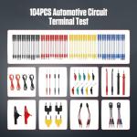 104PCS Automotive Circuit Test Leads Kit with Clips
