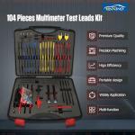 104PCS Automotive Circuit Test Leads Kit with Clips