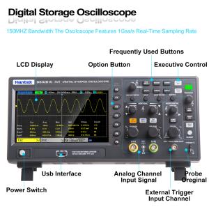 Hantek DSO2000 Series 2CH Oscilloscope 1GSa/s