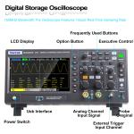 Hantek DSO2000 Series 2CH Oscilloscope 1GSa/s