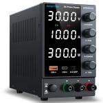 Adjustable 0-30V DC Power Supply with USB Quick-Charge
