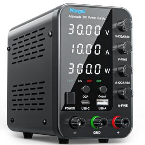 30V 10A Variable DC Bench Power Supply with USB