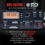 BTECH RPS-50PRO 50A Adjustable Power Supply