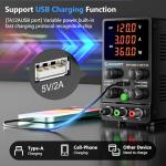 Jesverty Adjustable DC Power Supply 0-120V 3A