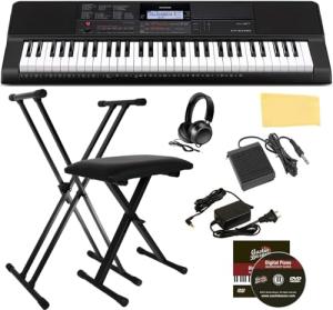 Casio CT-X700 Keyboard Bundle with Stand and Accessories