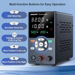 Variable DC Power Supply with USB Fast Charging