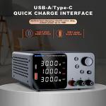 30V 10A DC Bench Power Supply with USB Quick Charge