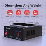 JESVERTY 13.8V 30A Compact Bench Power Supply