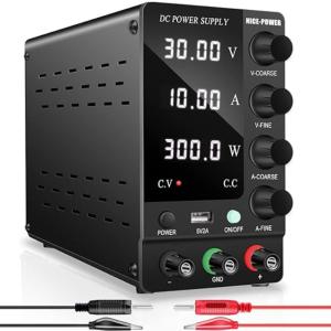 30V 10A Adjustable DC Bench Power Supply w/USB