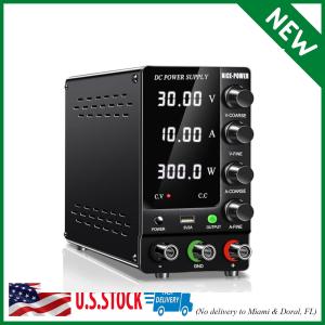 30V 10A Adjustable DC Bench Power Supply