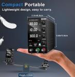 30V 10A Adjustable DC Bench Power Supply w/USB